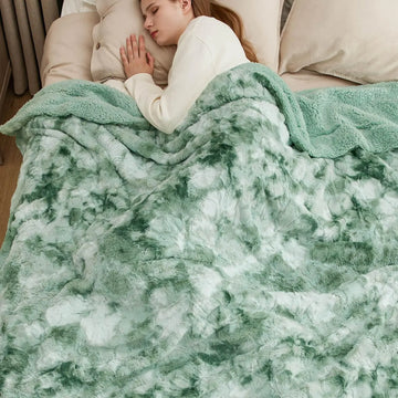 Fuzzy Blanket for Couch -  Soft and Warm Sherpa, Cozy and Furry Faux Fur, Reversible Throw Blankets for Sofa and Bed
